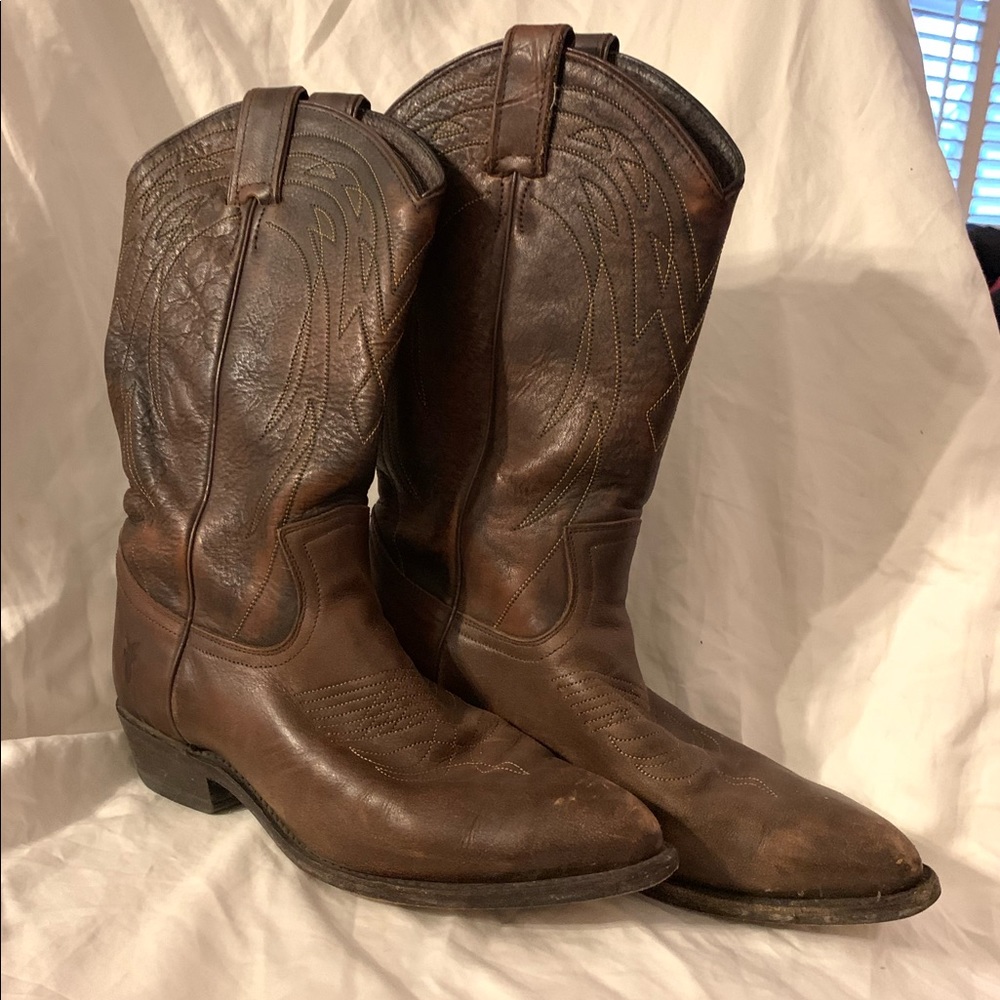 Women’s Frye Leather Cowboy Boots size 10